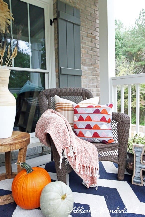 Fall Front Porch Makeover - Addison's Wonderland