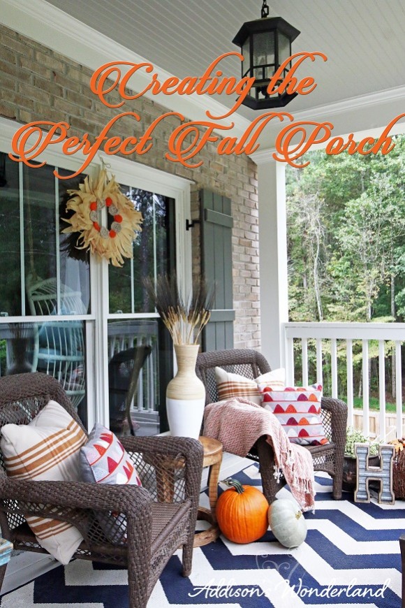 Fall Front Porch Makeover - Addison's Wonderland