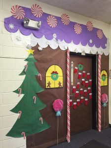 Gingerbread House Classroom Door - Addison's Wonderland