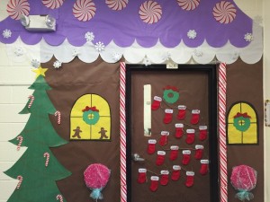 Gingerbread House Classroom Door - Addison's Wonderland