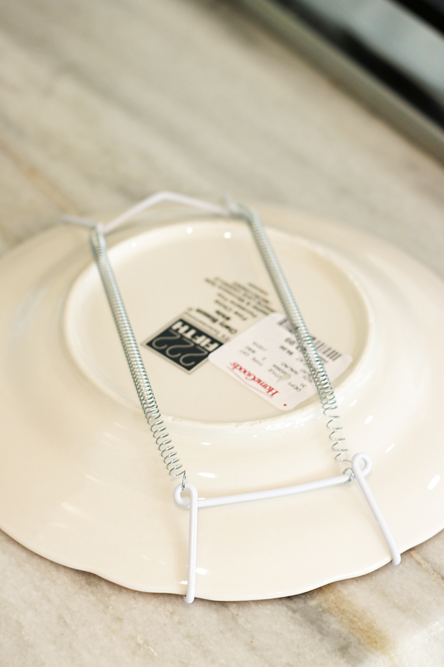 How to Hang Plates on Kitchen Backsplash 2 copy