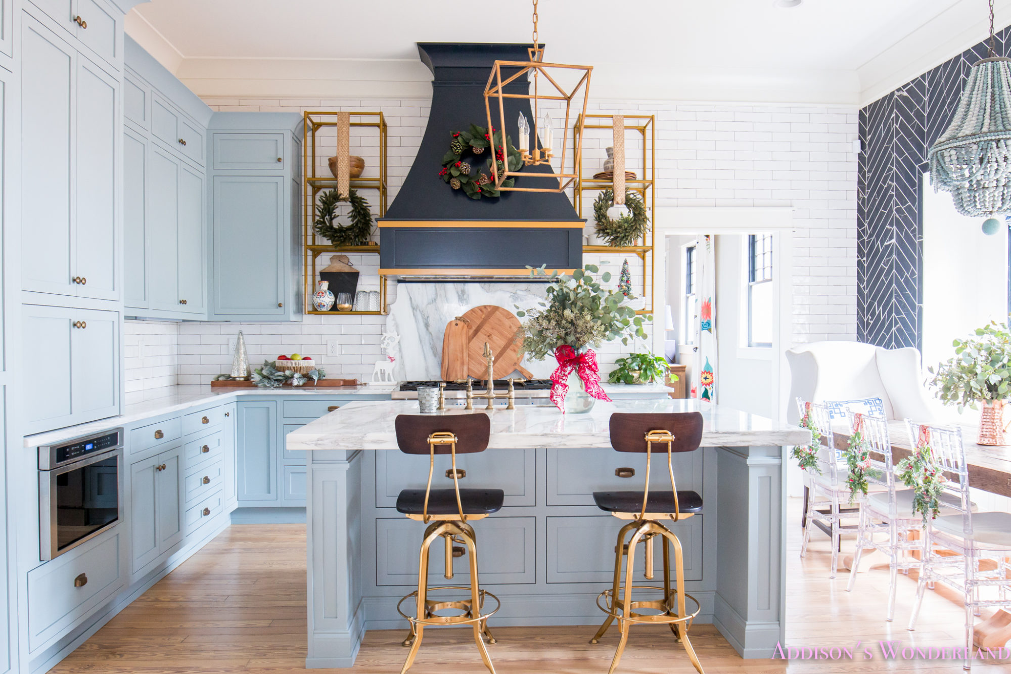 Inside Our Vintage  Modern  Style Holiday Kitchen  