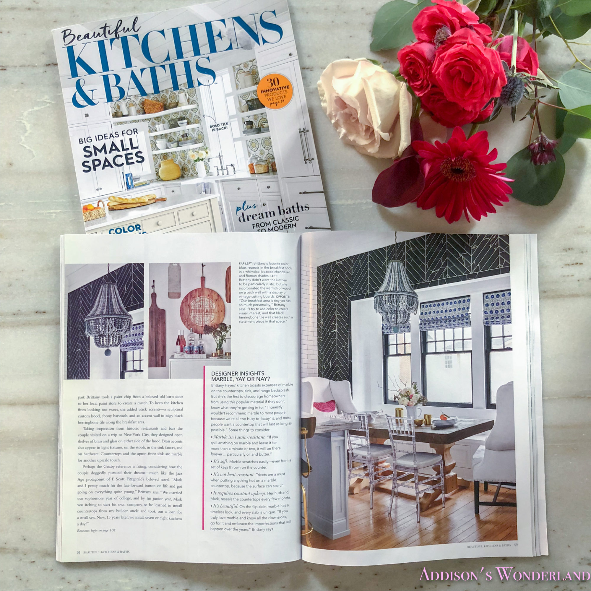 Our Kitchen Feature In Beautiful Kitchens Baths Magazine Addisons Wonderland