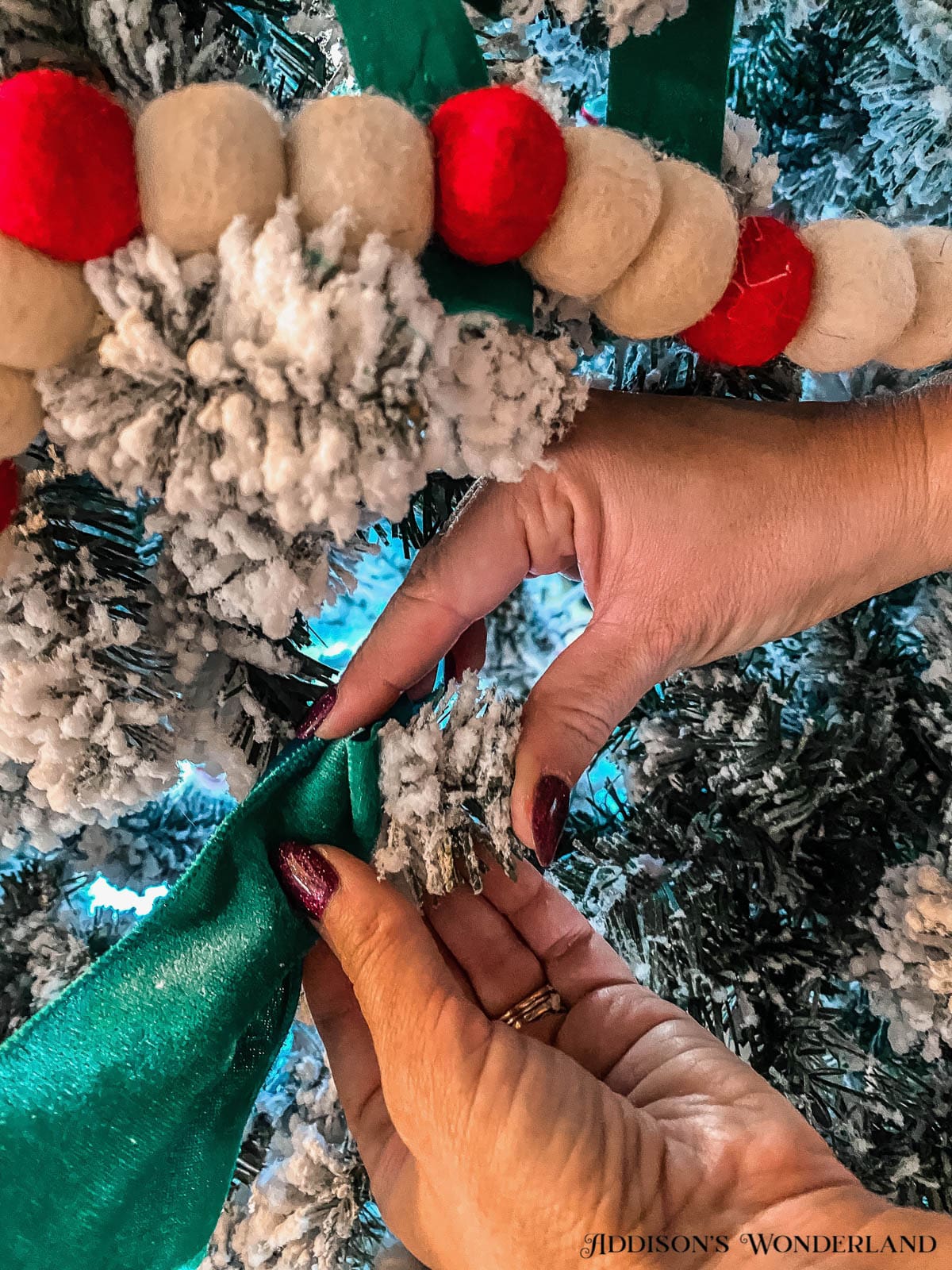My Christmas Tree Ribbon Tutorial… - Addison's Wonderland
